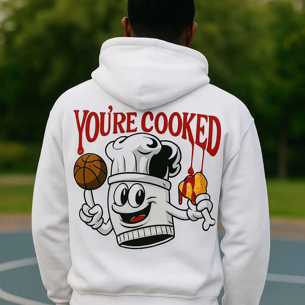 White Heavy Blend Hoodie Back