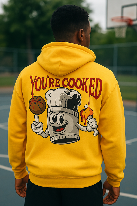 Yellow Heavy Blend Hoodie Back